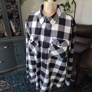 DIXXON The STRUT Black and White Checkered Men's Shirt